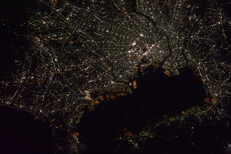 Tokio während der Nacht