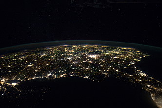 United States by night