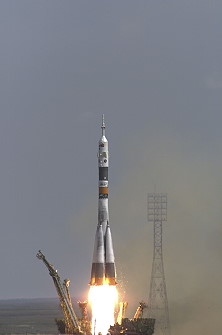 Soyuz TM-34 launch