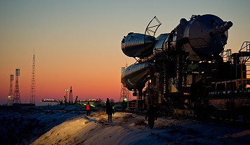 Soyuz TMA-03M rollout