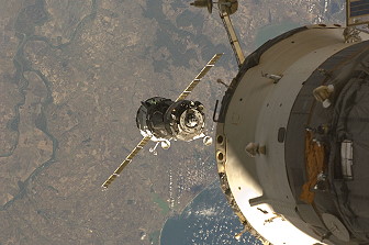 Arrival of Soyuz TMA-13 at the ISS