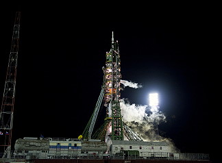 Soyuz TMA-17 on launch pad