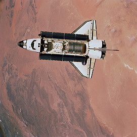 STS-100 in orbit