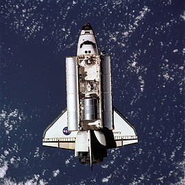 STS-105 in orbit