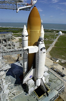 STS-109 on launch pad