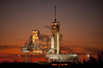 STS-129 on launch pad