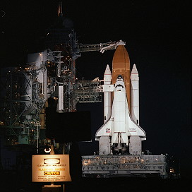 STS-41B auf der Startrampe