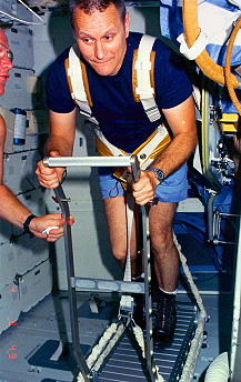 Overmyer onboard STS-51B
