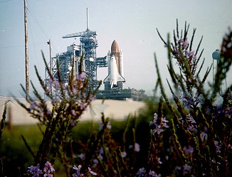 STS-51G on launch pad