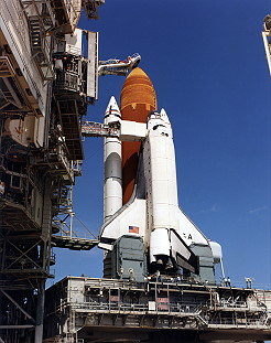 STS-52 on launch pad