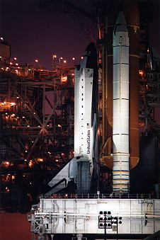 STS-58 on launch pad