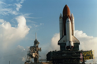 STS-58 rollout