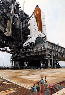 STS-59 on launch pad