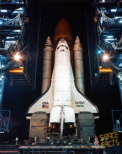 STS-61B rollout
