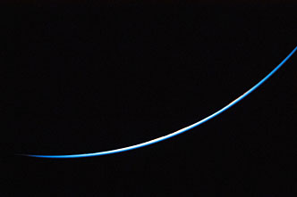 Earth seen from Artemis II after translunar injection burn
