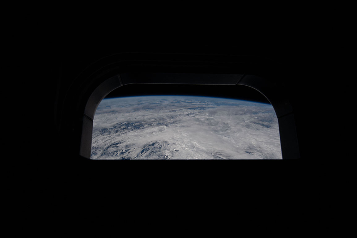 Earth seen from Artemis II after translunar injection burn