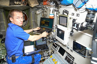 Ryzhikov onboard the ISS