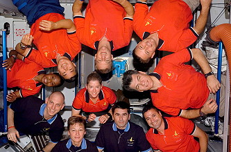 traditionelles Bordfoto STS-120