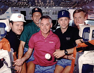 traditional in-flight photo STS-36