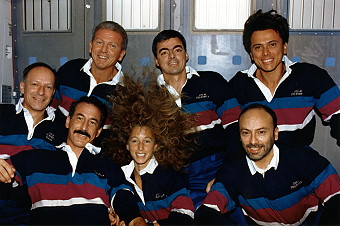 traditional in-flight photo STS-46