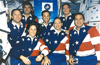 traditionelles Bordfoto STS-49