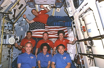 traditional in-flight photo STS-50