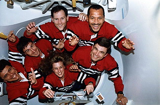 traditional in-flight photo STS-60