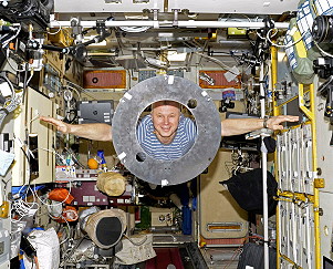 Oleg Nowizki an Bord der ISS