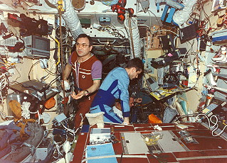 Leben an Bord der Mir