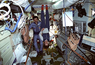 Leben an Bord der Mir