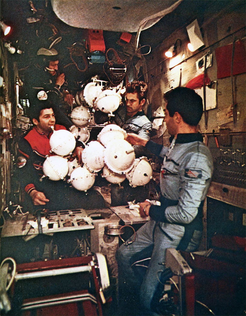 Leben an Bord von Saljut 6