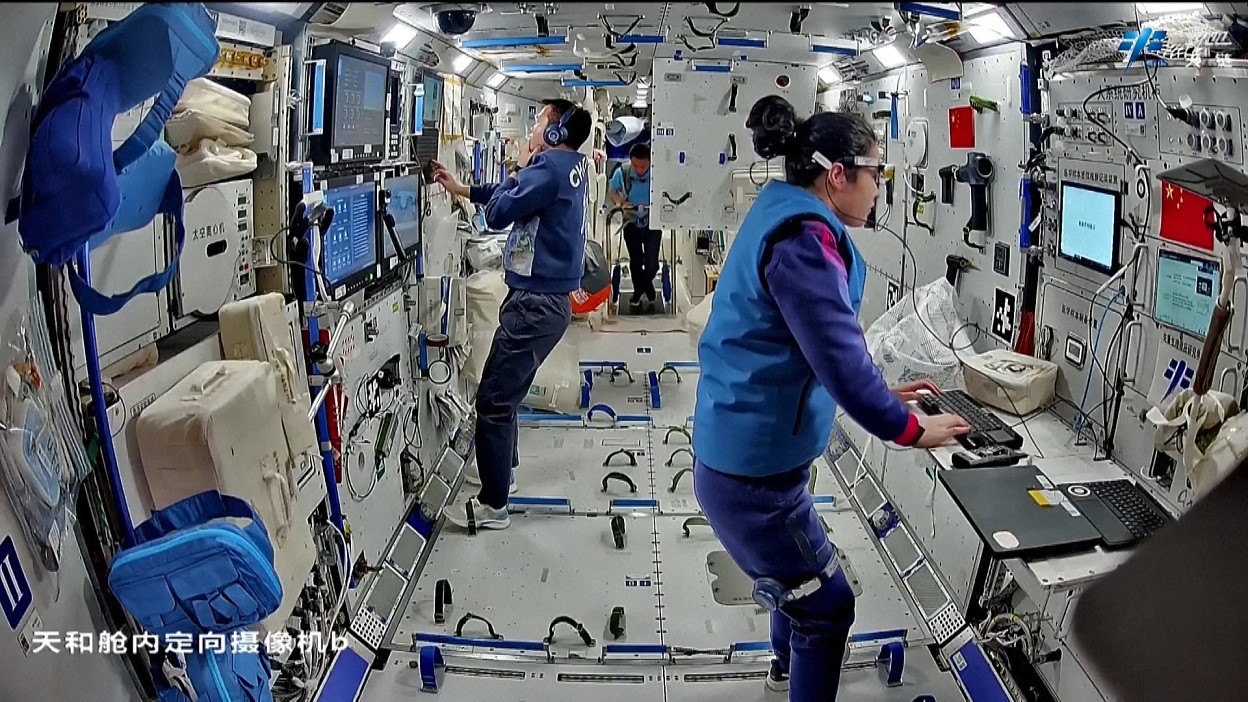 Leben an Bord von Tiangong