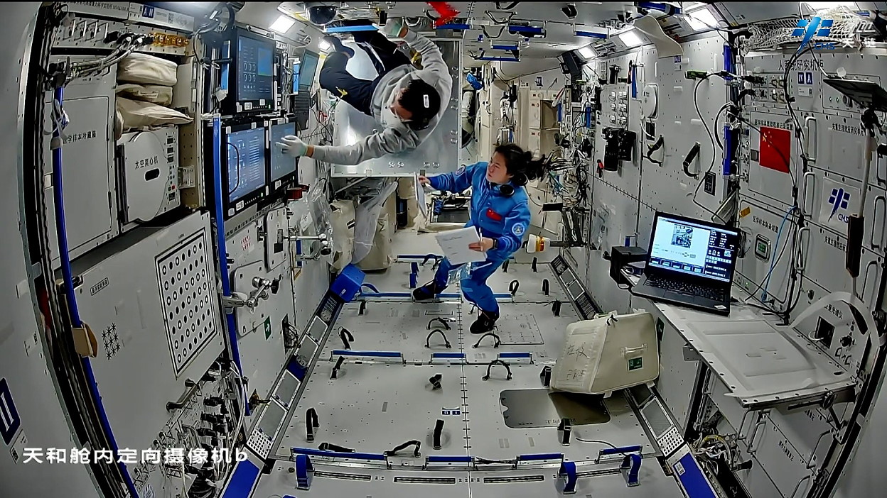 Leben an Bord von Tiangong