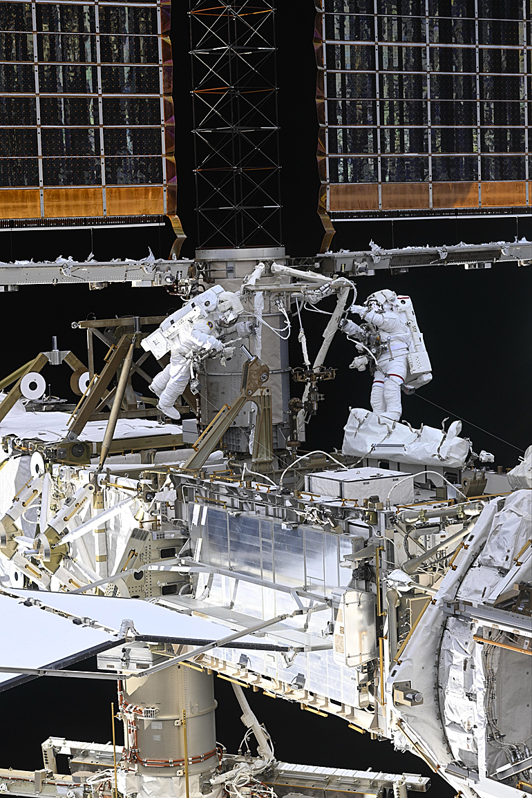 EVA Jessica Meir und Christopher Williams am 18. M�rz 2026