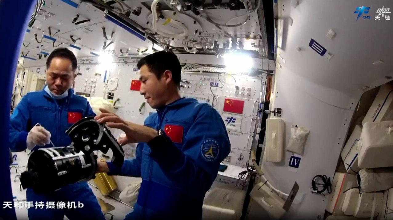 Leben an Bord von Tiangong