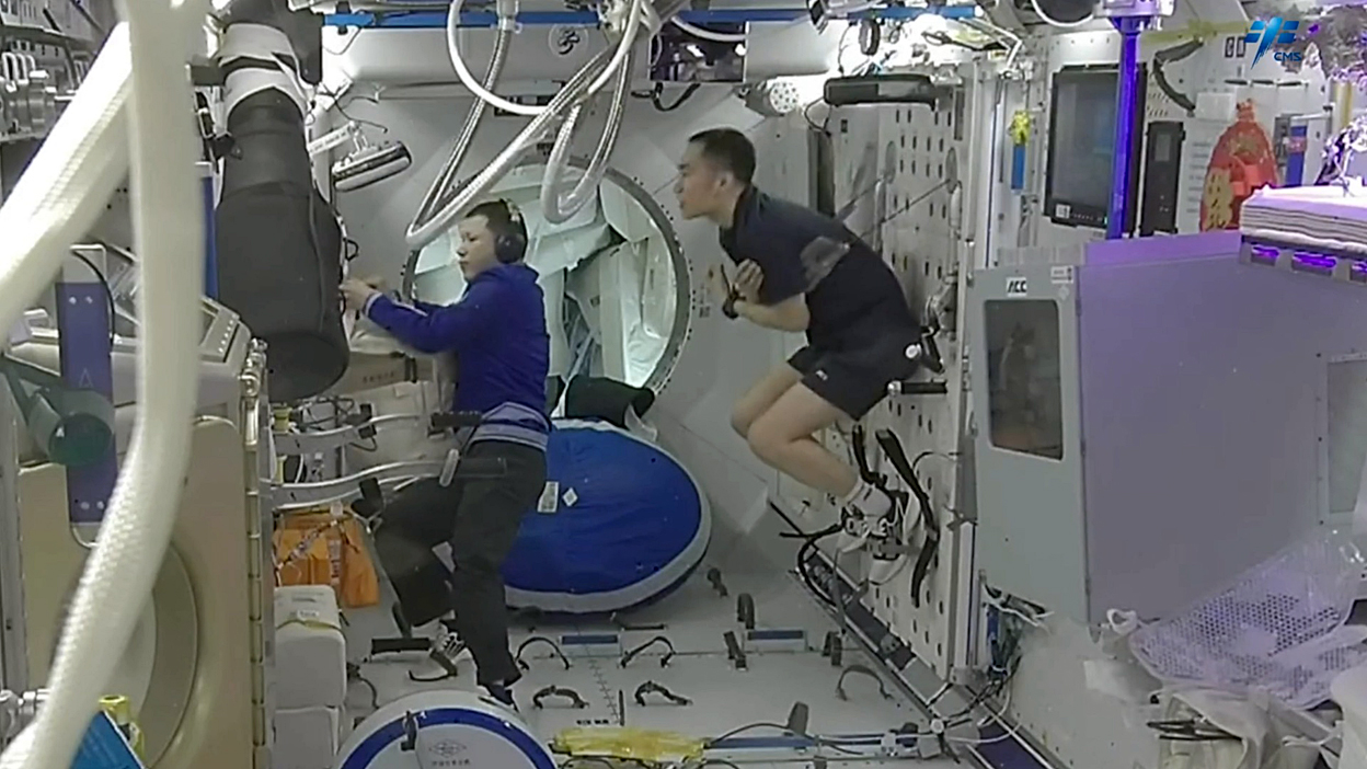 Leben an Bord von Tiangong