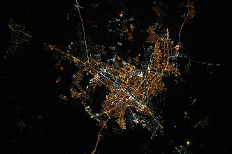 Krasnodar bei Nacht