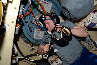 Oleg Artemjew an Bord der ISS