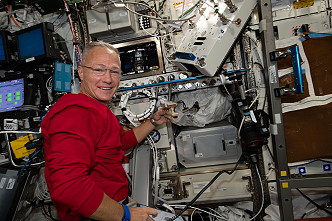 Douglas Hurley an Bord der ISS