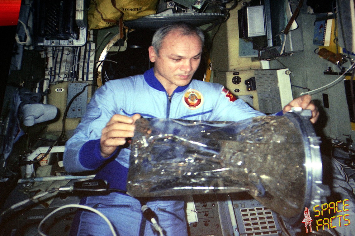 Dzhanibekov onboard Salyut 7