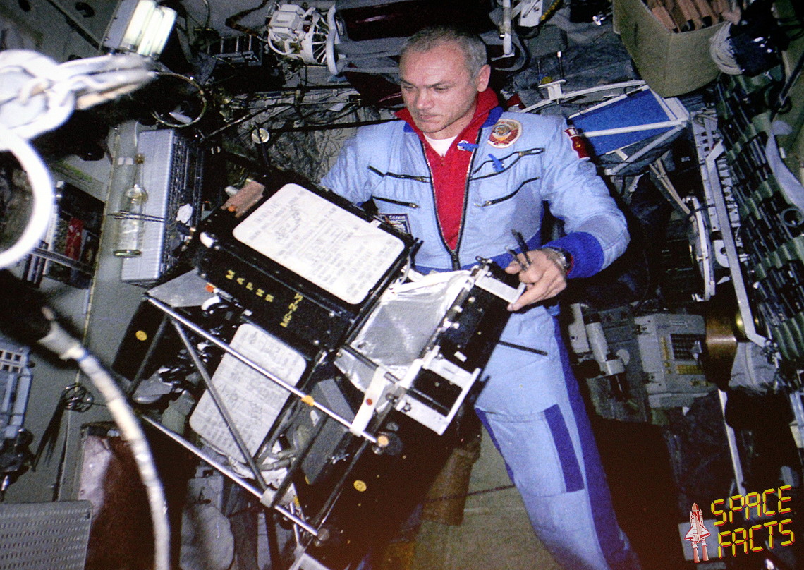 Dzhanibekov onboard Salyut 7