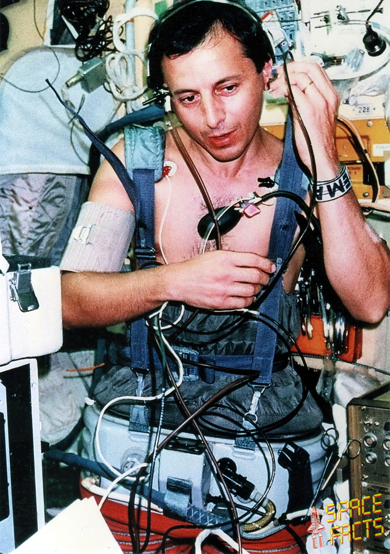 Michel Tognini an Bord der Mir