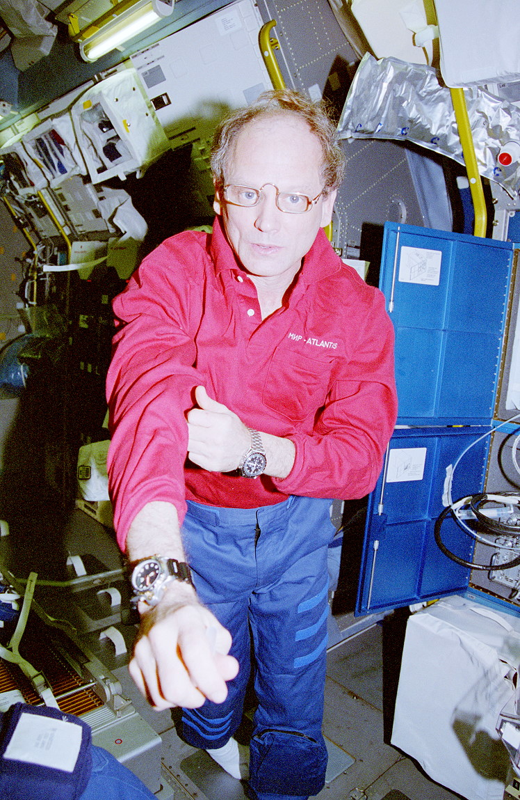 Thagard onboard Space Shuttle
