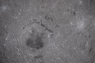 Moon seen from Artemis II during flyby