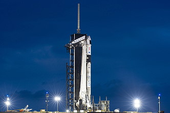 SpaceX Crew-2 on the launch pad