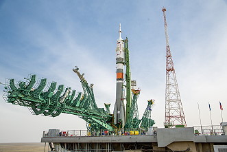Soyuz MS-16 on the launch pad