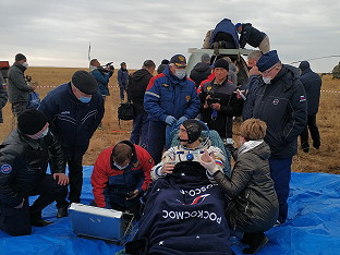 Soyuz MS-16 recovery