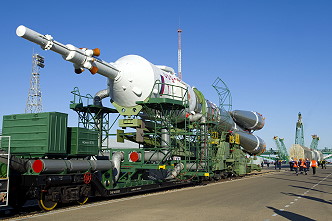 Soyuz MS-22 rollout