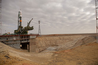 Soyuz TMA-12M on the launch pad