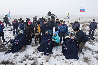 Soyuz TMA-14M recovery